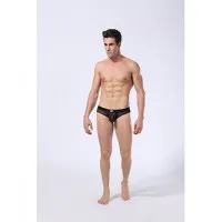 Slip Negro Transparente Starsex