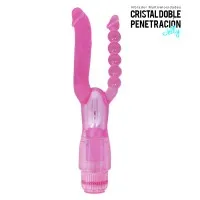 Vibrador multivelocidad doble penetración